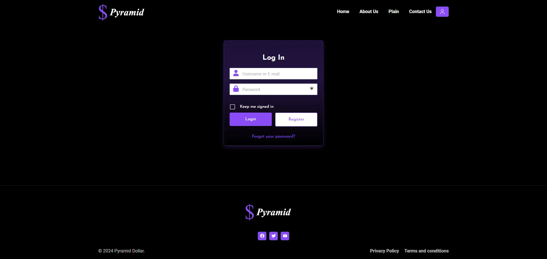 Login Pyramiddollar