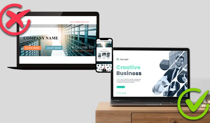 What Makes a Website Look Unprofessional Bad website design issues